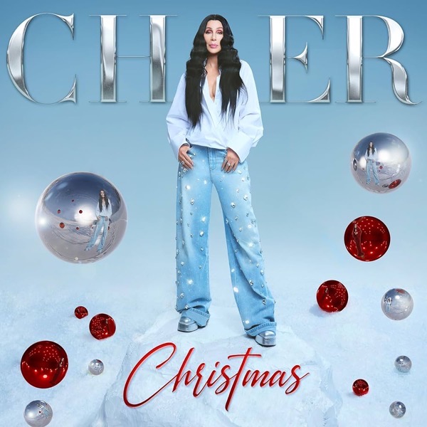 Artwork for Cher's Christmas albumn.